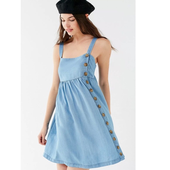 Urban Outfitters Blue Chambray Dress G-21 - Picture 2 of 12